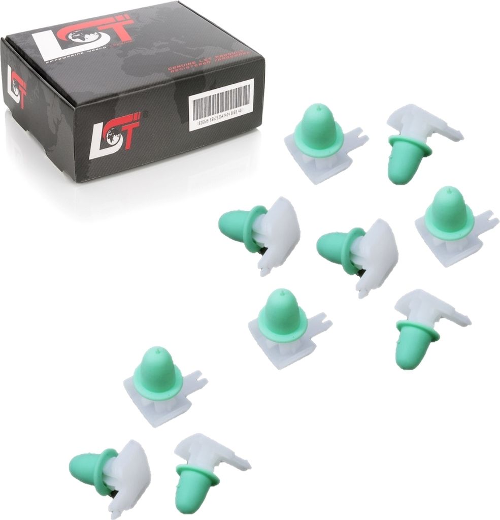 10x Clips Klammer für VW PASSAT 35i B4 ZIERLEISTEN für die Türen vorne / hinten