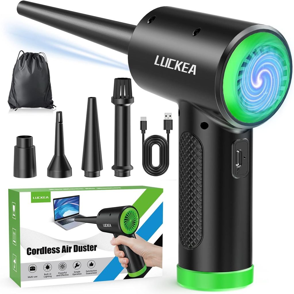 LUCKEA Druckluftspray Staubgebläse Elektrische PC Reinigungsset Air 3-Gang Powerhouse