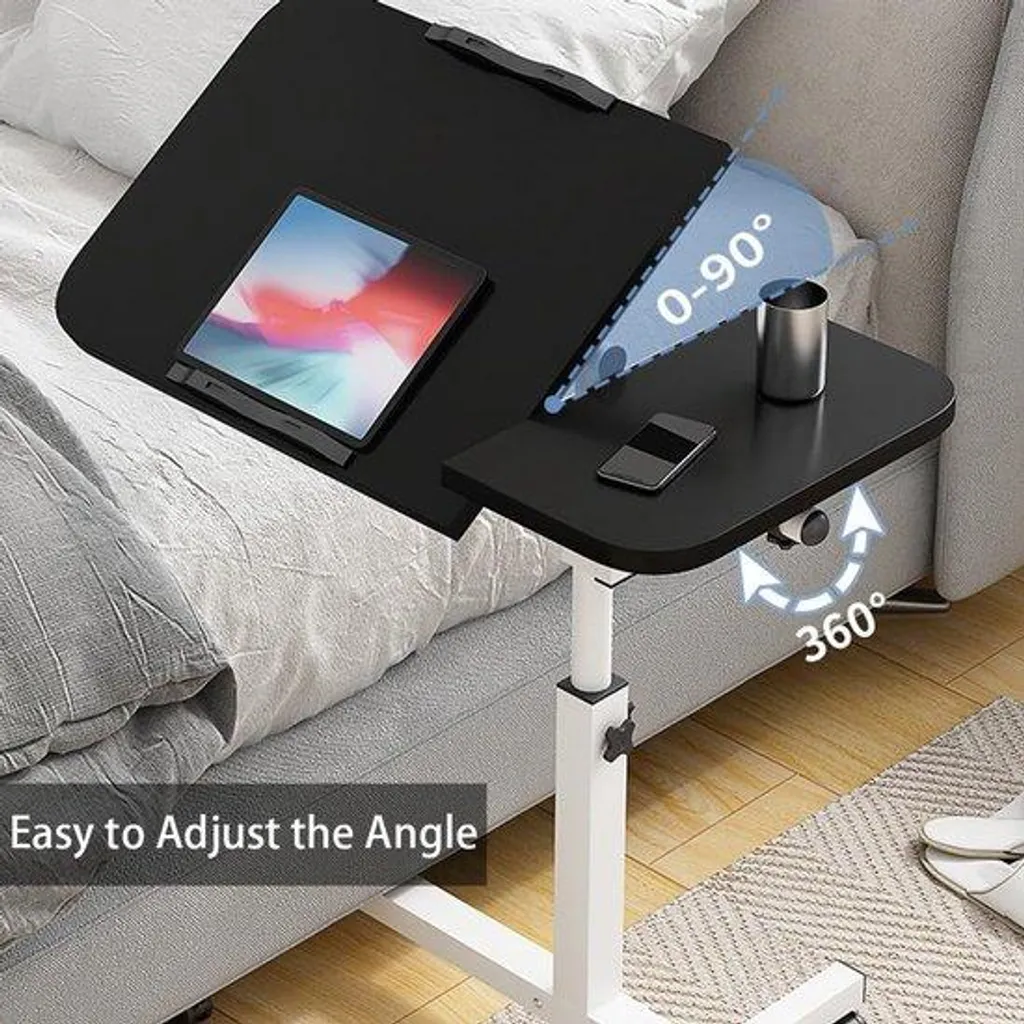Bureau assis debout mobile pour ordinateur et télétravail flexible - 8