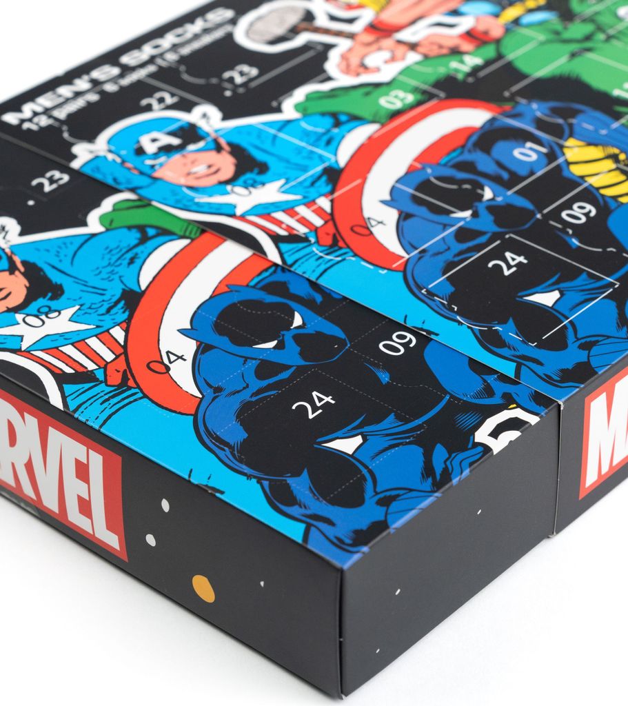 Marvel Adventskalender mit 12 Paar Socken Größe 40-45 für Produktbild 4