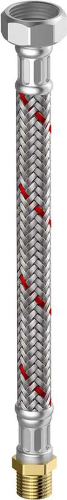 Tuyau inox tressé 10 bar avec raccord 1" FF/M - Qualité professionnelle