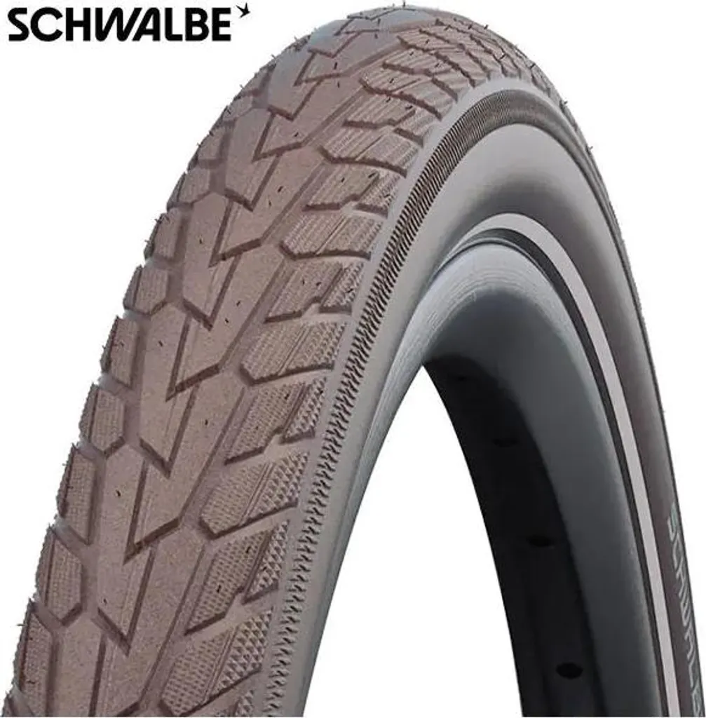 Pneu de vélo urbain Schwalbe Road Cruiser Plus 50-622 couleur café