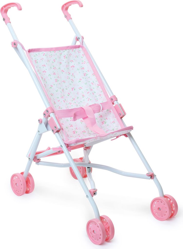 Klappbarer Kinderwagen für Puppen - Blumen