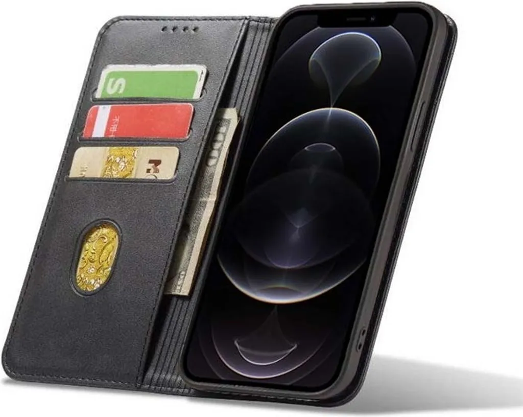 Custodia iPhone 12 Pro Max Smartphonica Nero - Wallet Case Magnetica