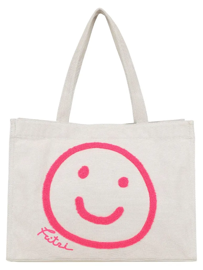 Sac shopper Fritzi aus Preußen Easy 01 Limited Smile Canvas Shopper Sand