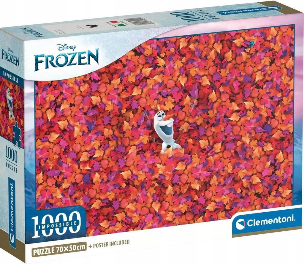 Puzzle CLE 1000 Compatto Impossibile Frozen 39929 Immagine del prodotto 