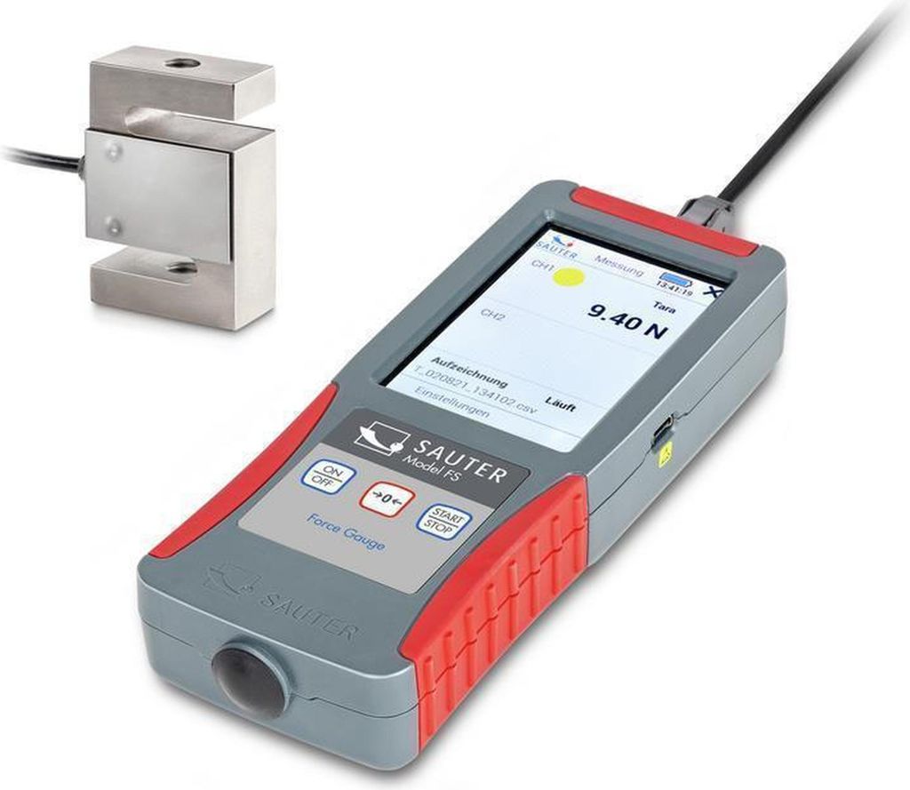 Sauter Kraftmessgeräte-Set FS 2-10KSP1 | für Zug- und Druckkraftmessungen