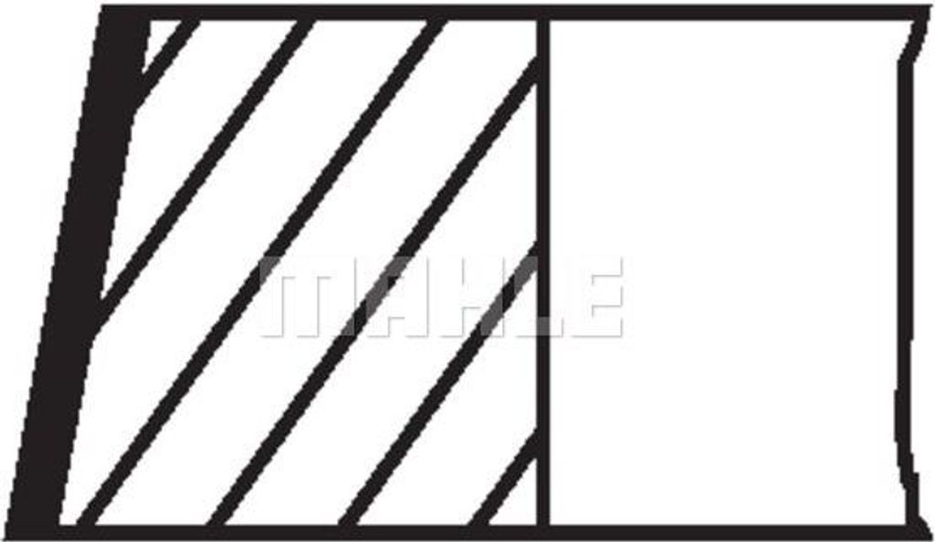 MAHLE 033 18 N0 Kolbenringsatz Kolbenringe für AUDI A6 Produktbild 