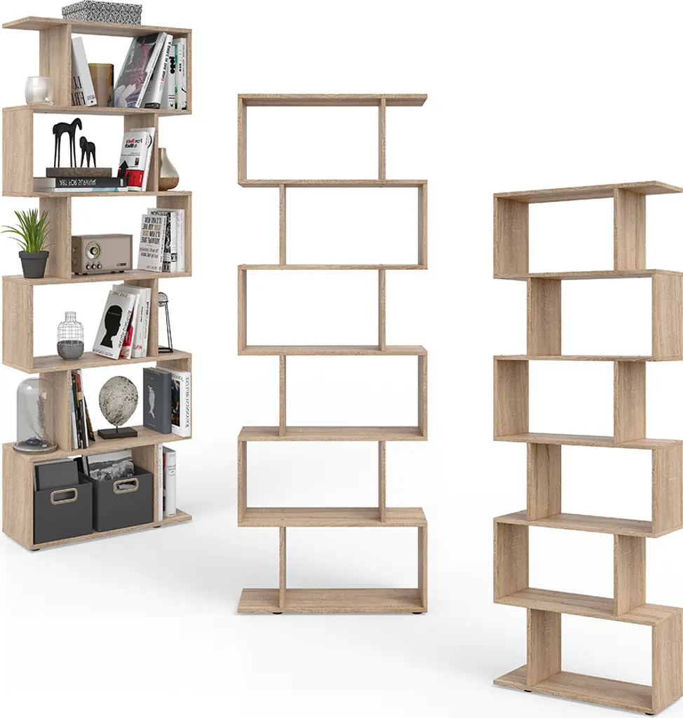 Étagère de séparation Vicco Levio 70x192 cm décor chêne Sonoma