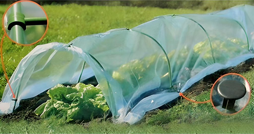 Mini Garten Gewächshaus Folie Tunnel Gartenstangen Folie Produktbild 15