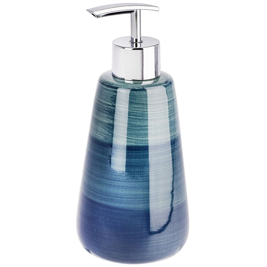 WENKO Seifenspender Mod. Pottery Petrol Keramik, handbemalt Produktbild 