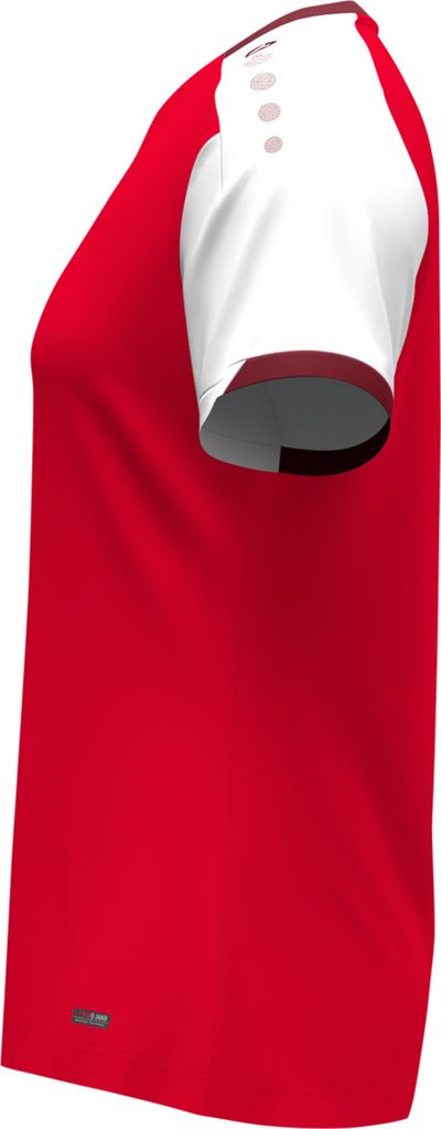 JAKO Damen T-Shirt Dynamic - 6170D, Farbe:rot/weiß/dunkelrot, Größe:XL (46/48)