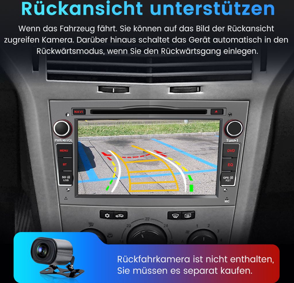 Autorádio 7 Zoll Doppel din für Opel Corsa D Corsa C Astra Obrázok produktu 9