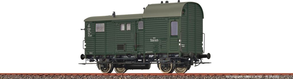 Brawa 49433 Spur H0 Güterzuggepäckwagen Pwg BBÖ, Epoche III DC