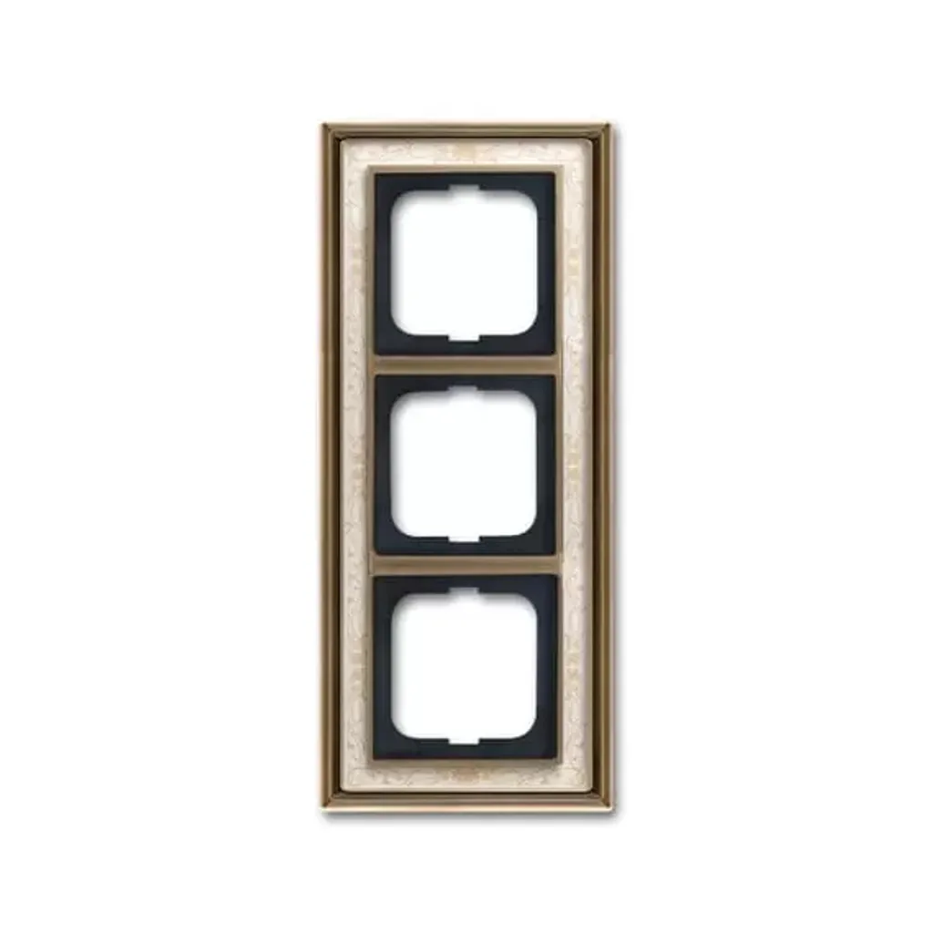 Cadre Busch-Jaeger 1723-846 Triple pour Rénovation de Style Ancien