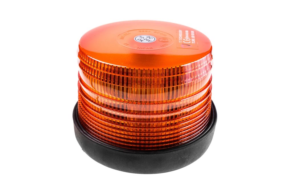Výstražný LED maják, montáž na magnet, oranžový, 12W, Obrázek produktu 