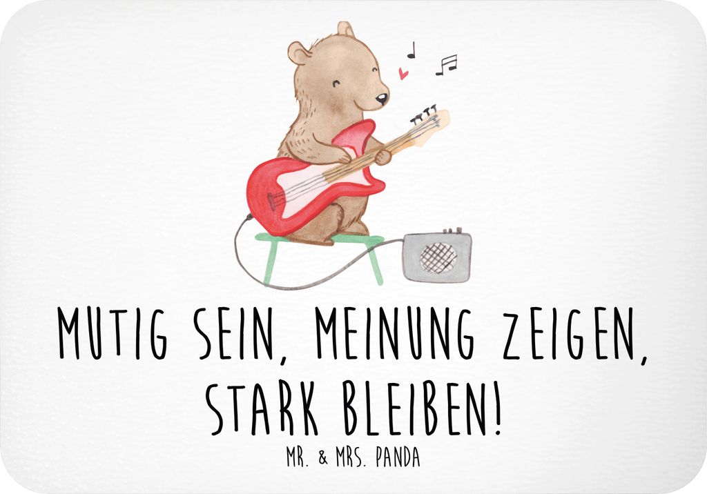 Mr. & Mrs. Panda Magnet Mutig zu seinen Meinungen stehen - Weiß - Geschenk, Überzeugungen zeigen, Ermutigung, whiteboardmagnet, Trost, Meinung ä...