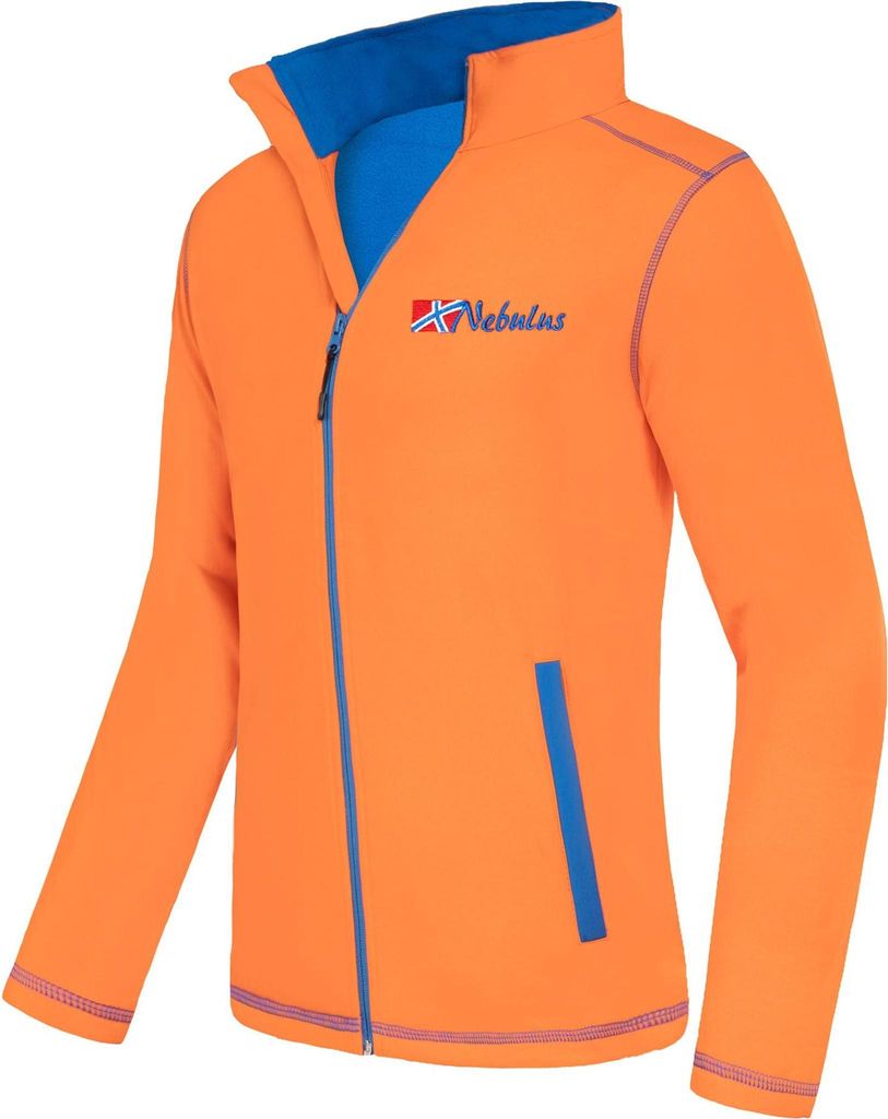 Nebulus Softshelljacke TROPIC Herren, warme Outdoorjacke, praktische & vielseitige Übergangs-Jacke, P5559 - Herren, orange-kobalt, S