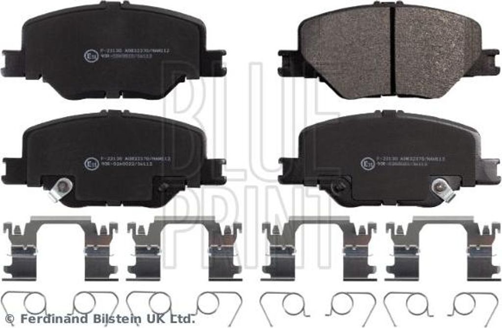 BLUE PRINT ADW194219 Bremsbelagsatz, Scheibenbremse OE 084124408 kompatibel mit Insignia
