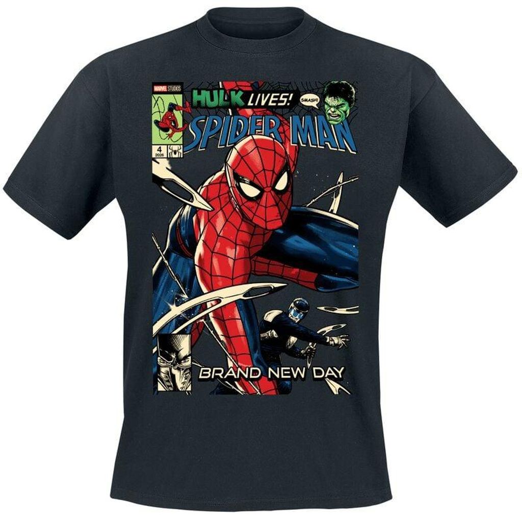 Spider-Man T-Shirt Herren Brand New Day - Comic Cover Produktbild 