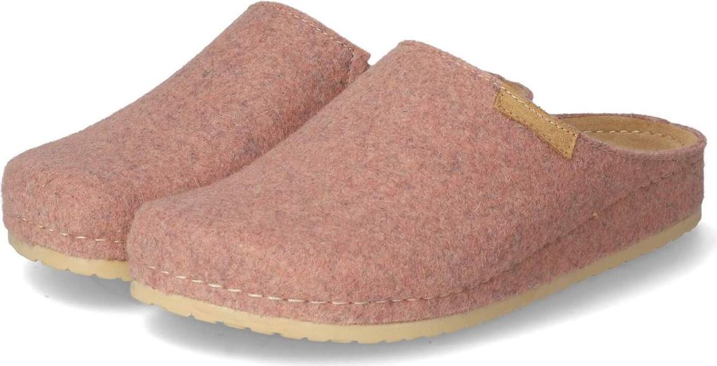 Kaerlek Damen Pantoffeln/ Hausschuhe NANA Rosa Filz Größe: 36
