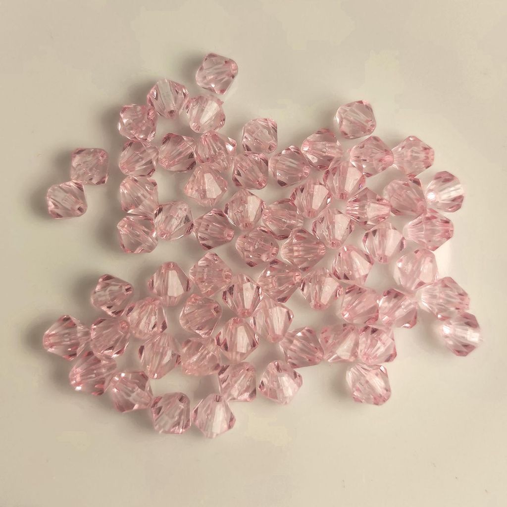 Doppelkegel Bicone 60 Stück Acryl Perlen Kristall Lose Produktbild 