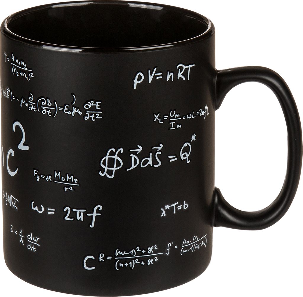 Out Of The Blue Velký černý hrnek pro matematiky Obrázek produktu 