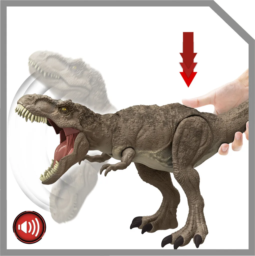 T-Rex Total Attack Jurassic World HXF53 avec Fonction de Morsure - 16