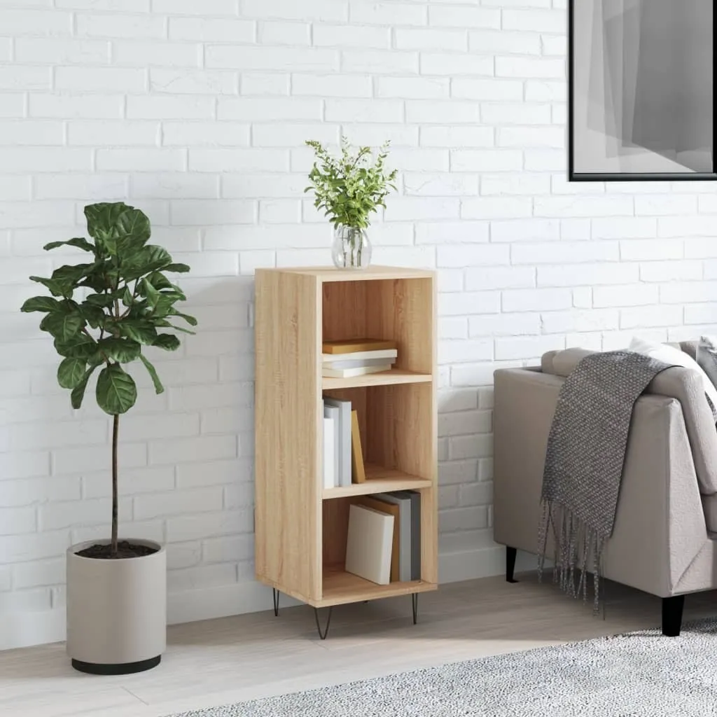 vidaXL Mobiletto Rovere Sonoma 34,5x32,5x90cm | Stabile e Robusto