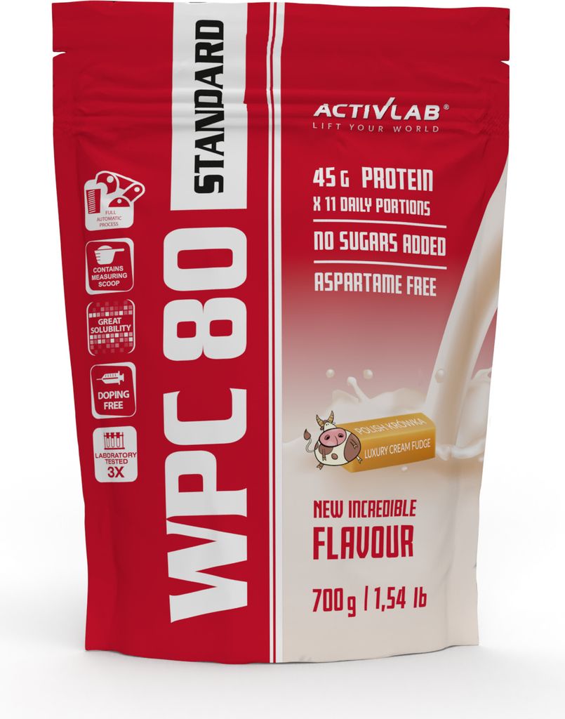 Activlab WPC 80 Standard 700g, 100 % reines Molkenproteinkonzentrat - Milchfondant