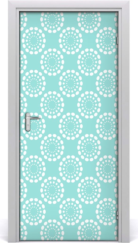 Tulup Türaufkleber 95x205 cm Dekorative Aufkleber Selbstklebend Wasserdichte Tapete Abnehmbar Schlafzimmer Wohnzimmer Wohnkultur - geometrischer H...