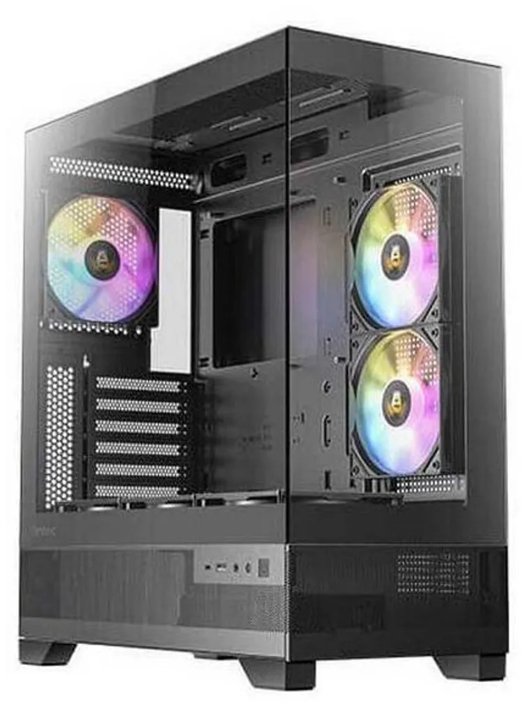 Antec CX700 RGB ELITE Boîtier PC Midi Tour Noir avec Panneaux en Verre