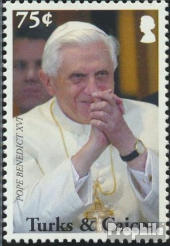 Briefmarken Turks- und Caicos-Inseln 2008 Mi 1869 (kompl.Ausg.) postfrisch 80. Geburtstag Papst Benedikt XVI.