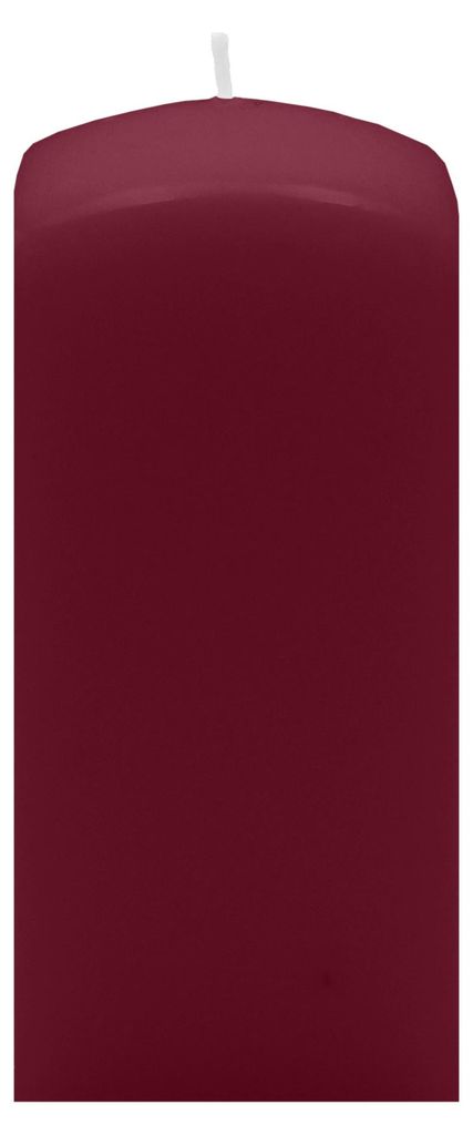 Quader Kerzen Bordeaux 20 x Ø 6/6 cm, 4 Stück