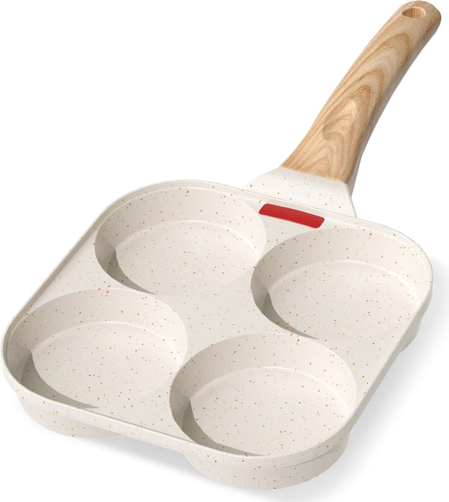 YASHE 4-Loch Pfanne für Pfannkuchen, Antihaft-Bratpfanne Produktbild 