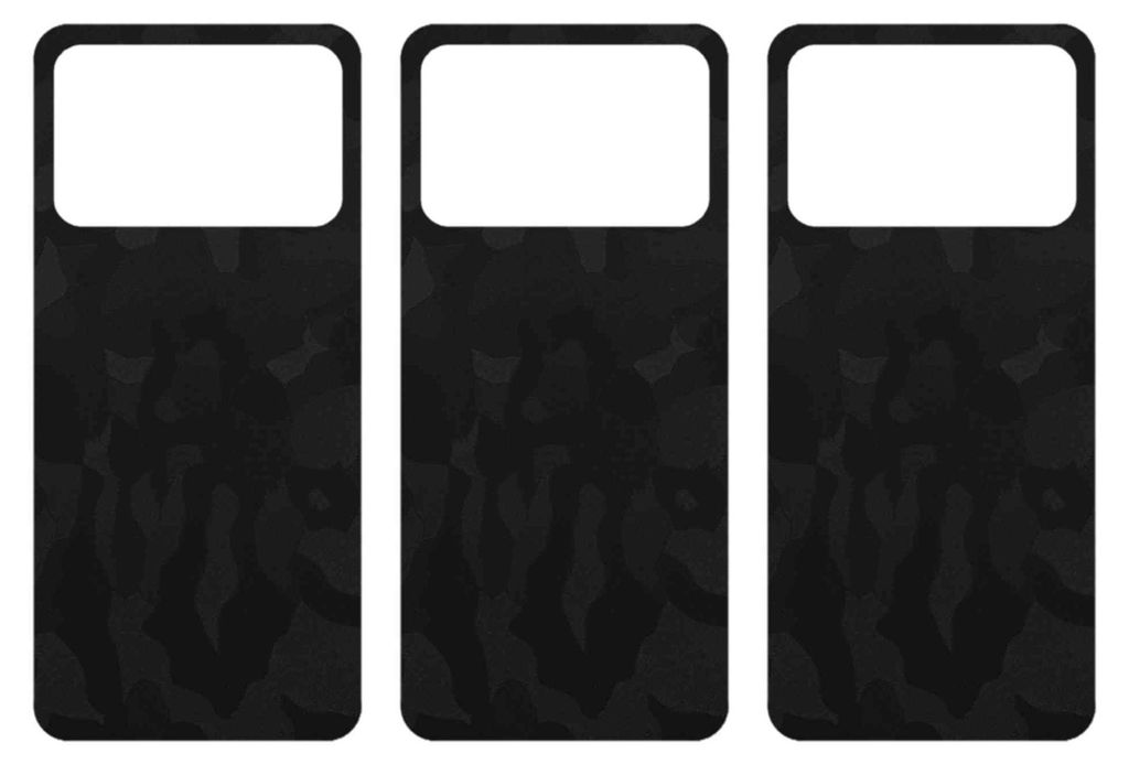 apgo Rückseite Schutzfolie, Skin, kompatibel mit Poco X5 Pro, Hinten Displayschutzfolie aus Vinylfolie, kratzfest, einfache Montage - Schwarzes Ta...