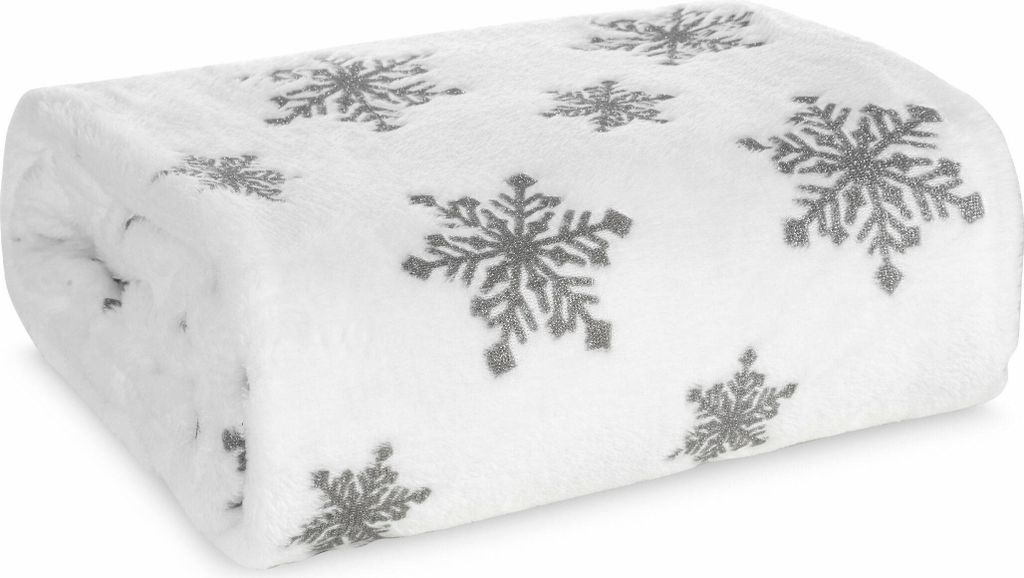 Eurofirany Kuscheldecke Decke 150x200 cm Schneeflocke Produktbild 