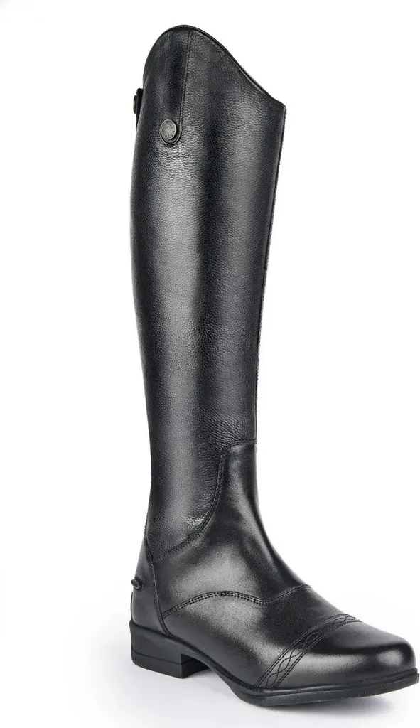 Bottes d'équitation en cuir Moretta Aida ER789 noir taille 43 étroit