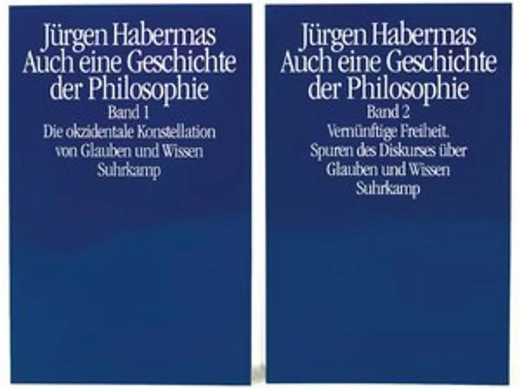 Une histoire de la philosophie de Jürgen Habermas Tome 1 Relié
