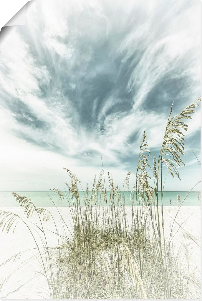 ARTland Poster Himmlische Stille am Strand Vintage Größe: 60x90 cm