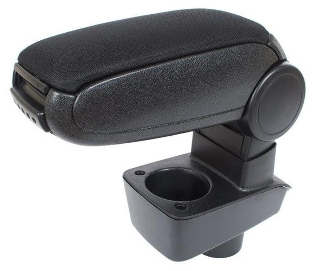 Für Ford Fiesta Mk7 ab 2008- Armlehne Mittelarmlehne Textil Schwarz KLAPPBAR in der Farbe Schwarz von GOLDCAR