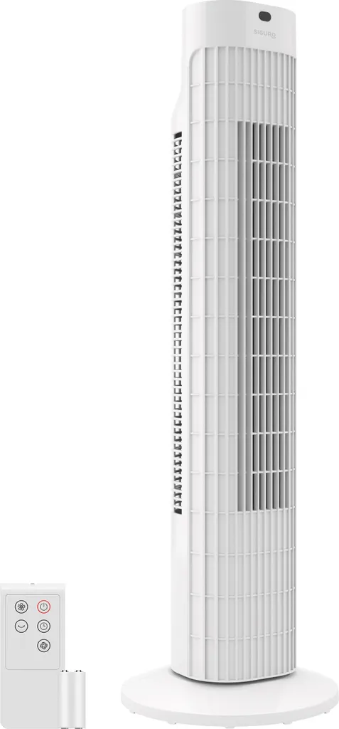 Ventilateur silencieux à flux doux Siguro FN-P350W Velvet Wind blanc
