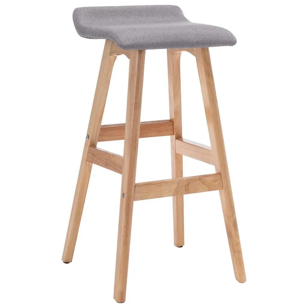 Sgabello Design Grigio Chiaro Tessuto | Arredo Bar e Cucina Top