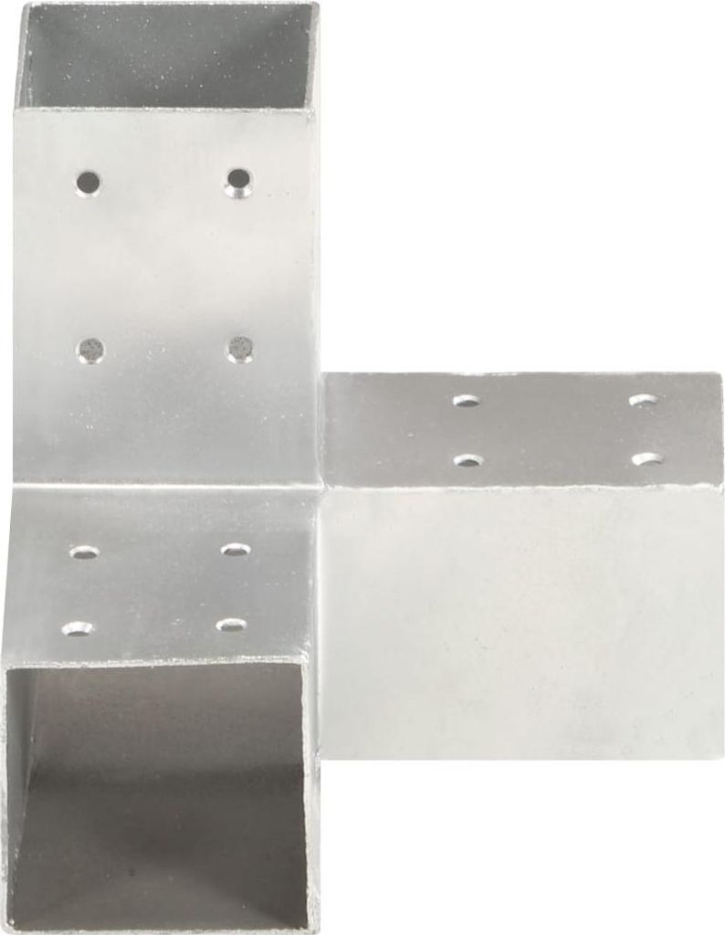 vidaXL Pfostenverbinder Y-Form Verzinktes Metall 81 x 81 mm