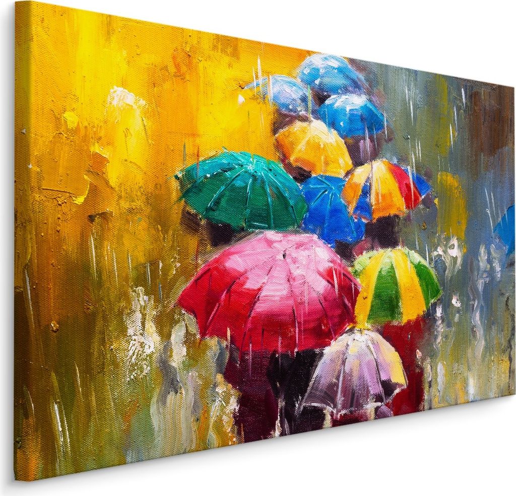 Fabelhafte Canvas LEINWAND BILDER 30x20 cm XXL Kunstdruck Abstraktion Regenschirme