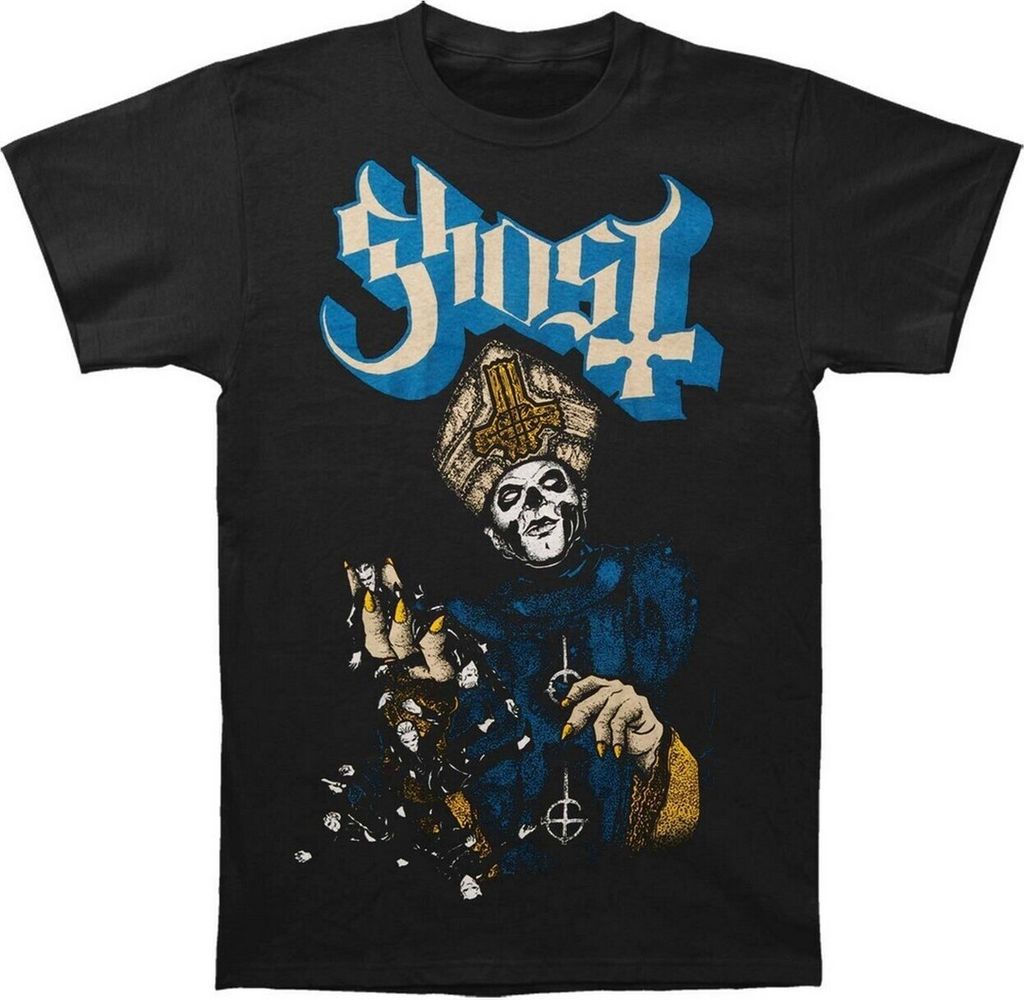 Ghost - "Papa of the World" T-Shirt für Herren/Damen Uni RO432 (XL) (Schwarz)