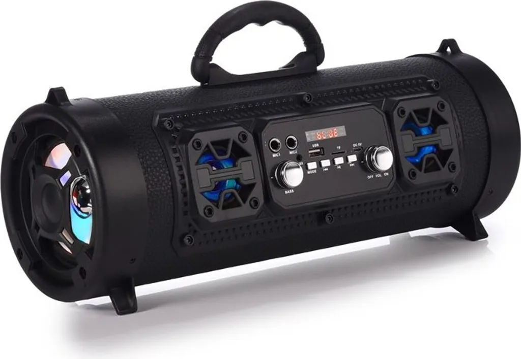 Barre de son portable 6W Bluetooth noir avec Subwoofer et système KTV
