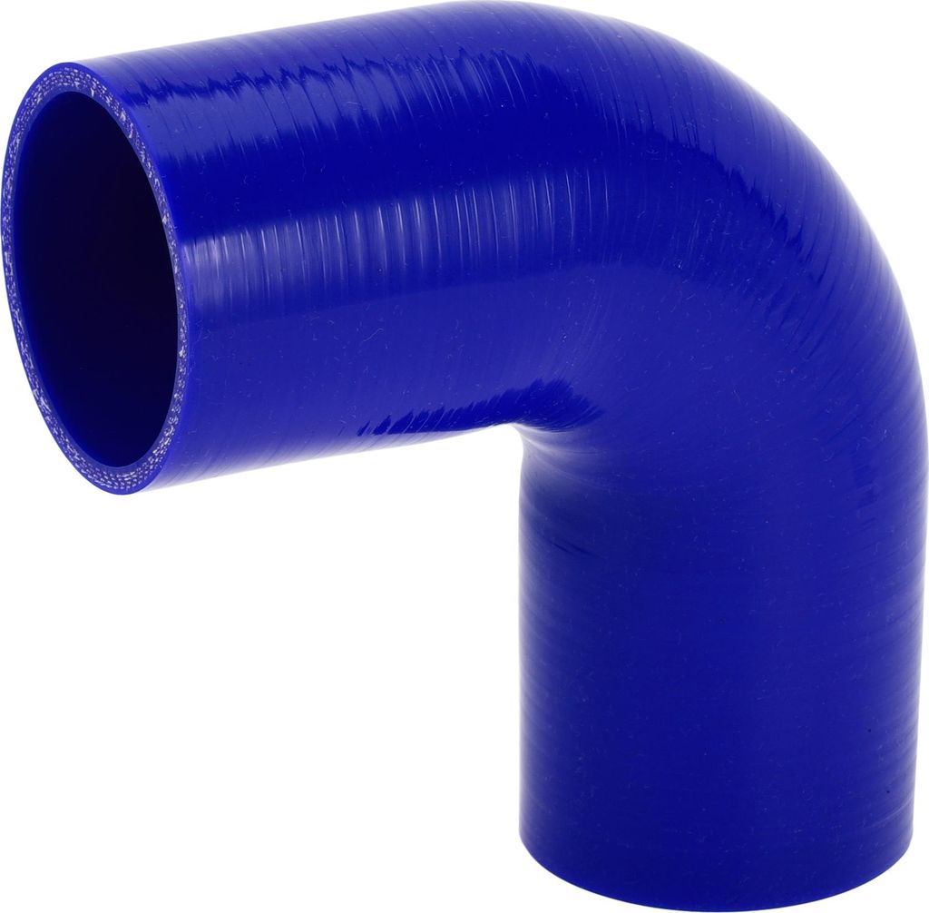 1 Stück 65mm/2,56" ID 120mm/4,72" Länge 90 Grad blau Autosilikonschlauch Kühlmittelschlauch Universal