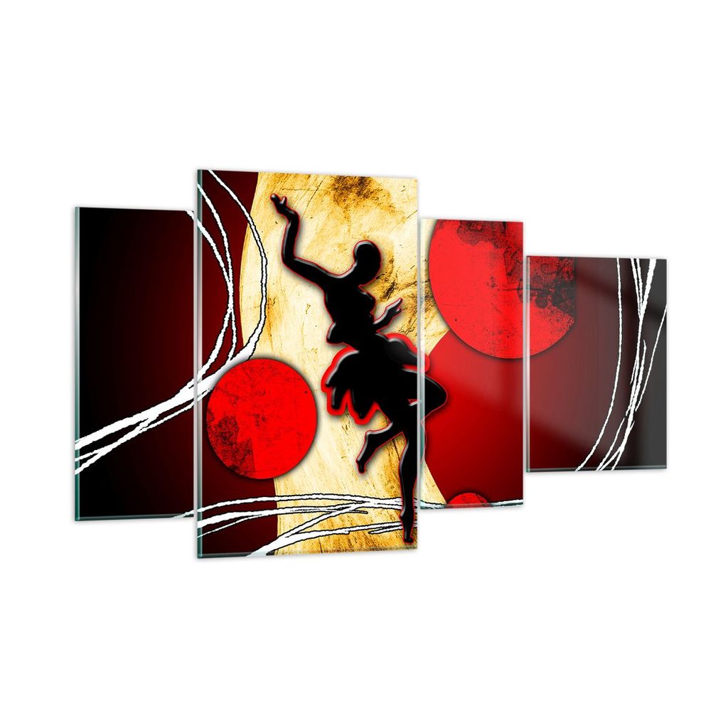Bilder auf glas - Afrika frau tänzerin wüste - 120x70cm - Glasbilder - Wandbilder - Kunstdruck - zum Aufhängen bereit - Wanddekoration aus Glas ...