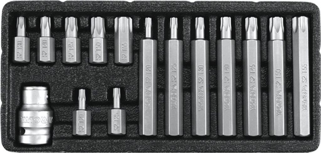 Yato YT-0417, 14 szt., Torx, T20, T25, T30, T40, T45, T50, Zdjęcie produktu 